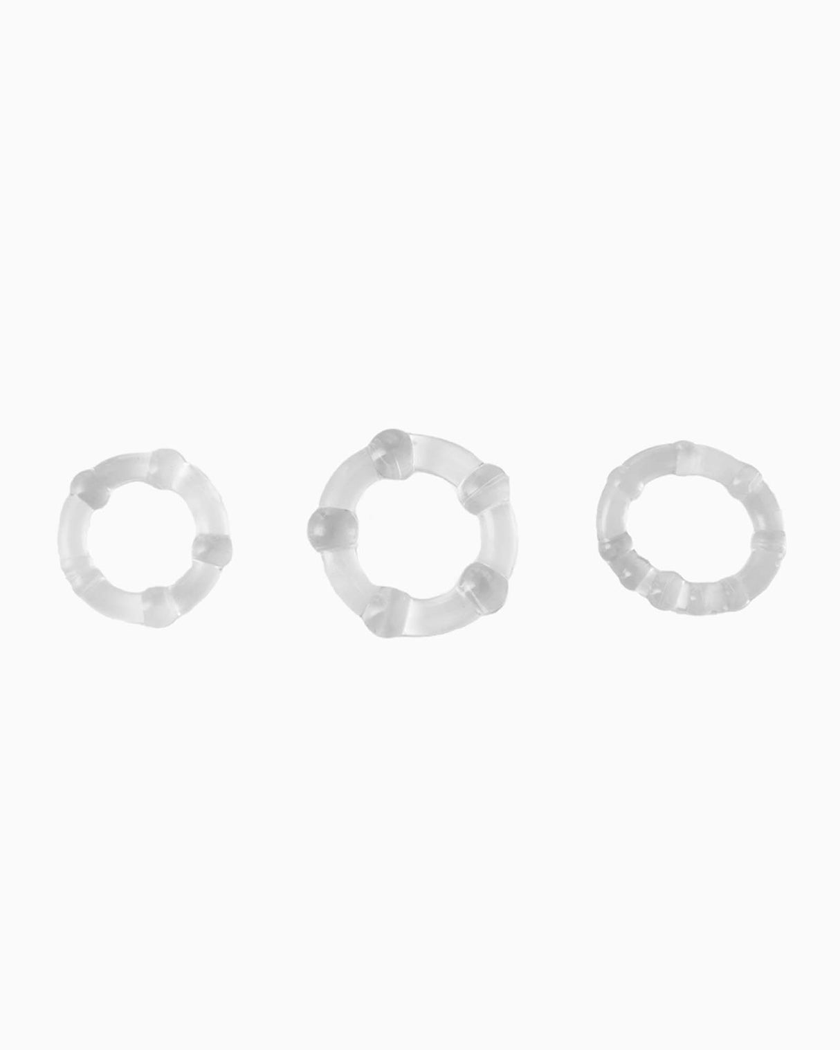 Pillow Talk Nub Cock Rings Set of 3