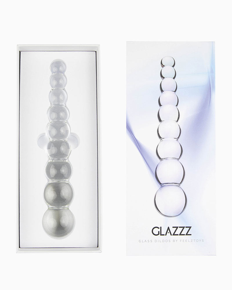 FeelzToys Glazzz Glass Dildo Crystal Delight, 8.5 Inches