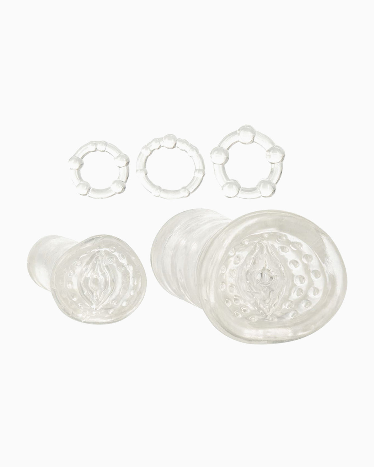 His Masturbation Kit Cock Rings & Stroker