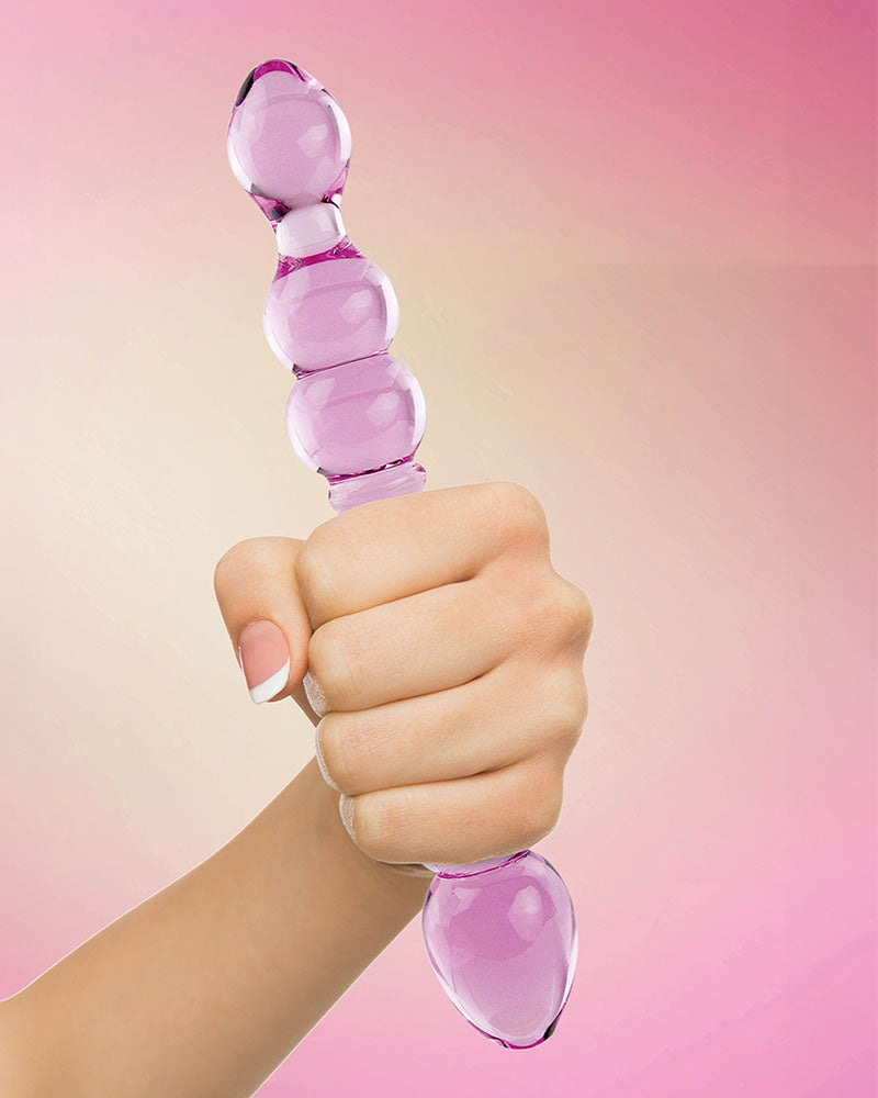 FeelzToys Glazzz Glass Dildo Lucid Dreams, 8.5 Inches