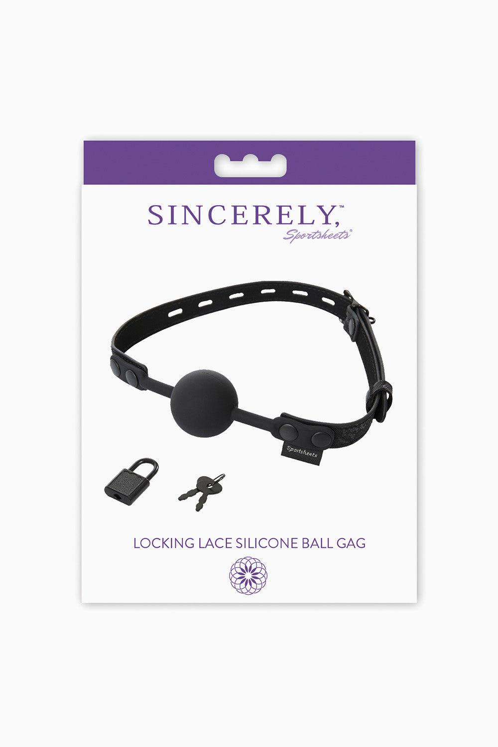 Sportsheets Sincerely Locking Lace Silicone Ball Gag