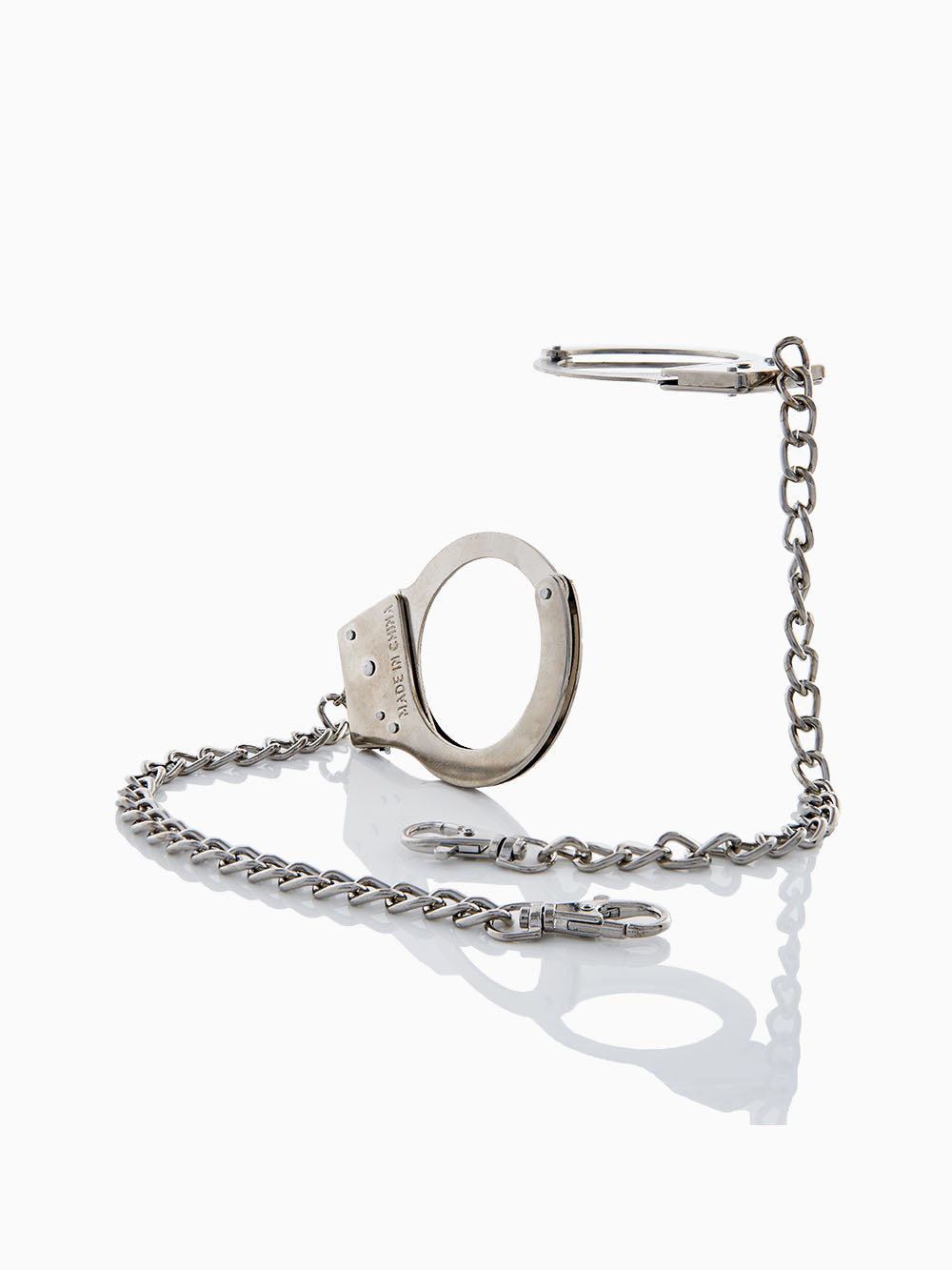 Pillow Talk Beginners Bondage Metal Butt Plug to Handcuff