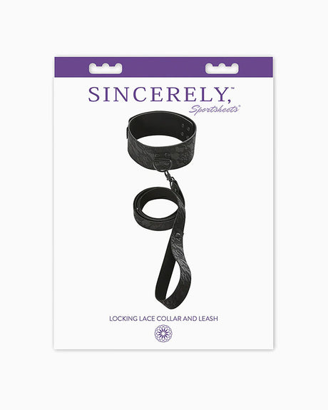 Sportsheets Sincerely Locking Lace Collar & Leash
