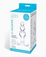 Glas Beaded Glass Butt Plug With Tapered Base