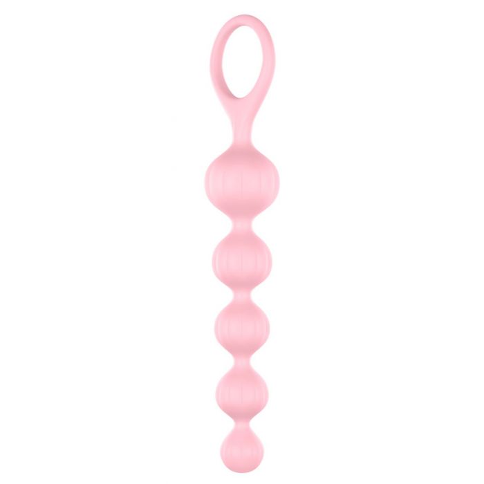 Satisfyer Love Beads Soft Silicone Anal Beads Pink & Blue