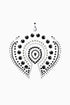 Bijoux Indiscrets Flamboyant Crystal Nipple Pasties Cover, Black/Silver