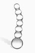 Glas Curved Glass Beaded Dildo, 5 Inches