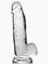 Pillow Talk Crystal Dildo, 7.5 inches, Clear