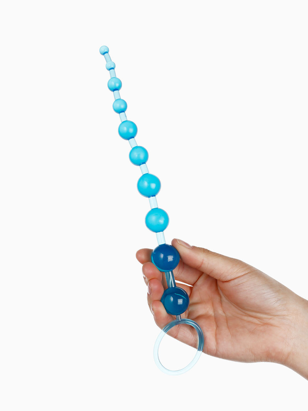 Pillow Talk Anal Beads 12 Inches - Blue