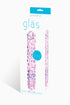 Glas Purple Rose Nubby Glass Dildo, 7 Inches