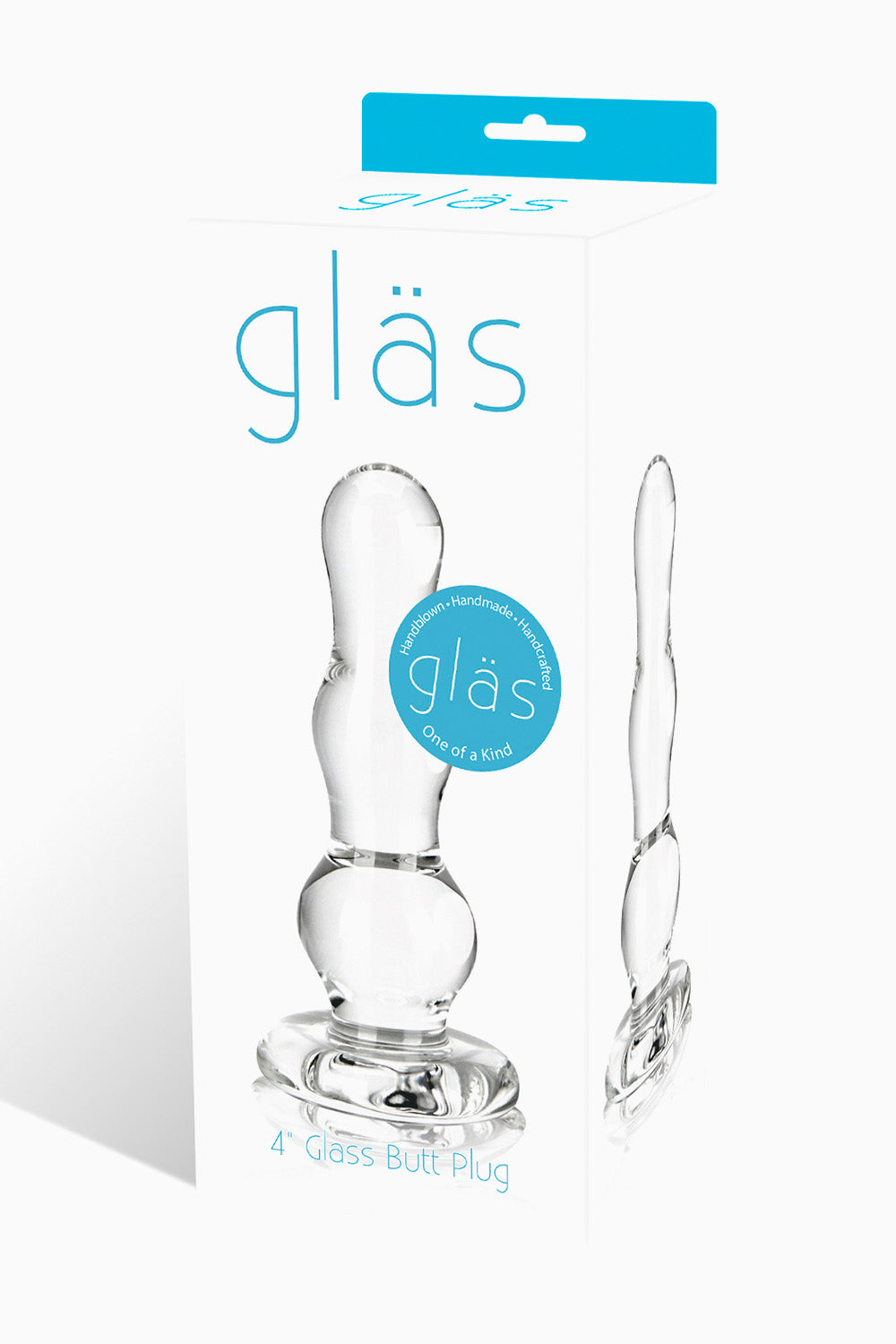 Glas Glass Butt Plug 4 Inch