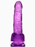Pillow Talk Crystal Dildo, 7.5 inches, Purple