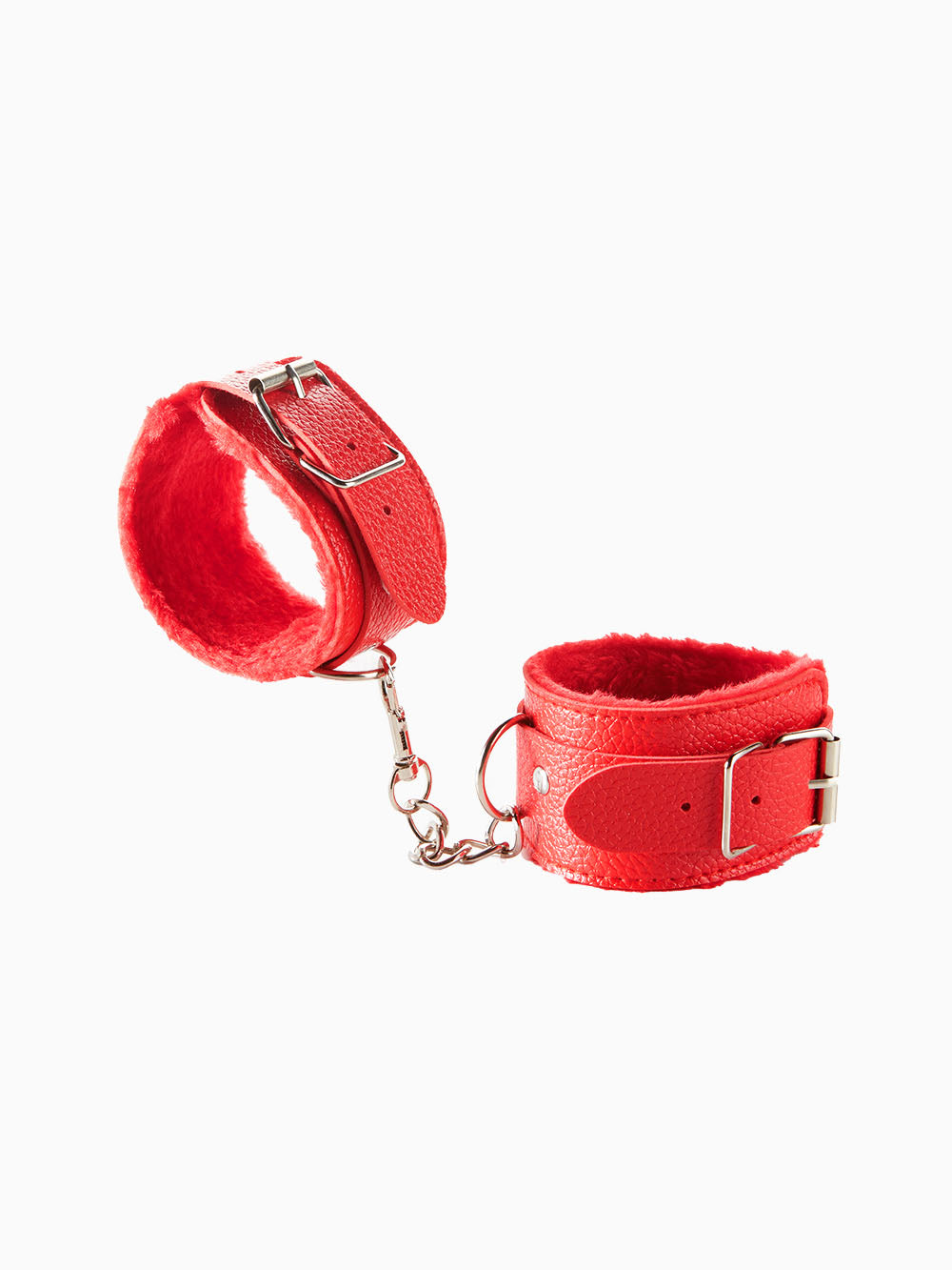 Pillow Talk Beginner Lined Handcuffs, Red