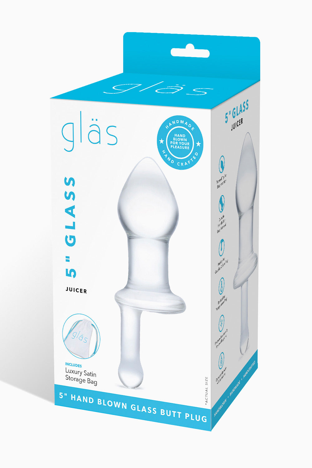 Glas Glass Juicer Butt Plug 5 Inch