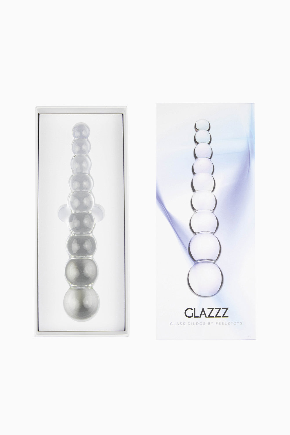 FeelzToys Glazzz Glass Dildo Crystal Delight, 8.5 Inches