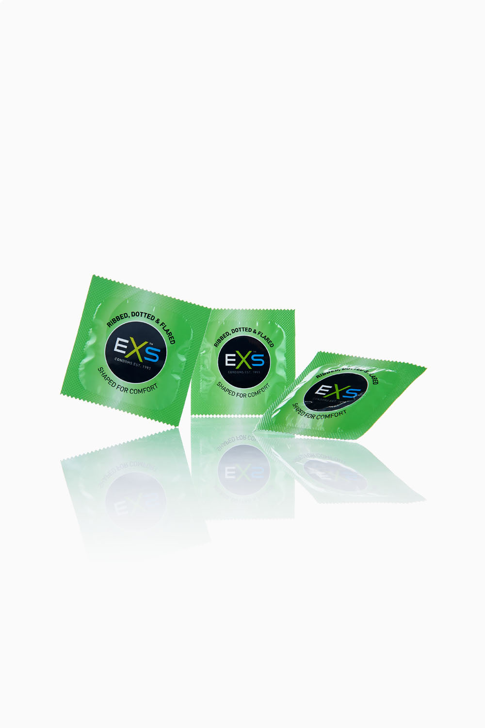 EXS Ribbed, Dotted & Flared Condoms 100 Pack