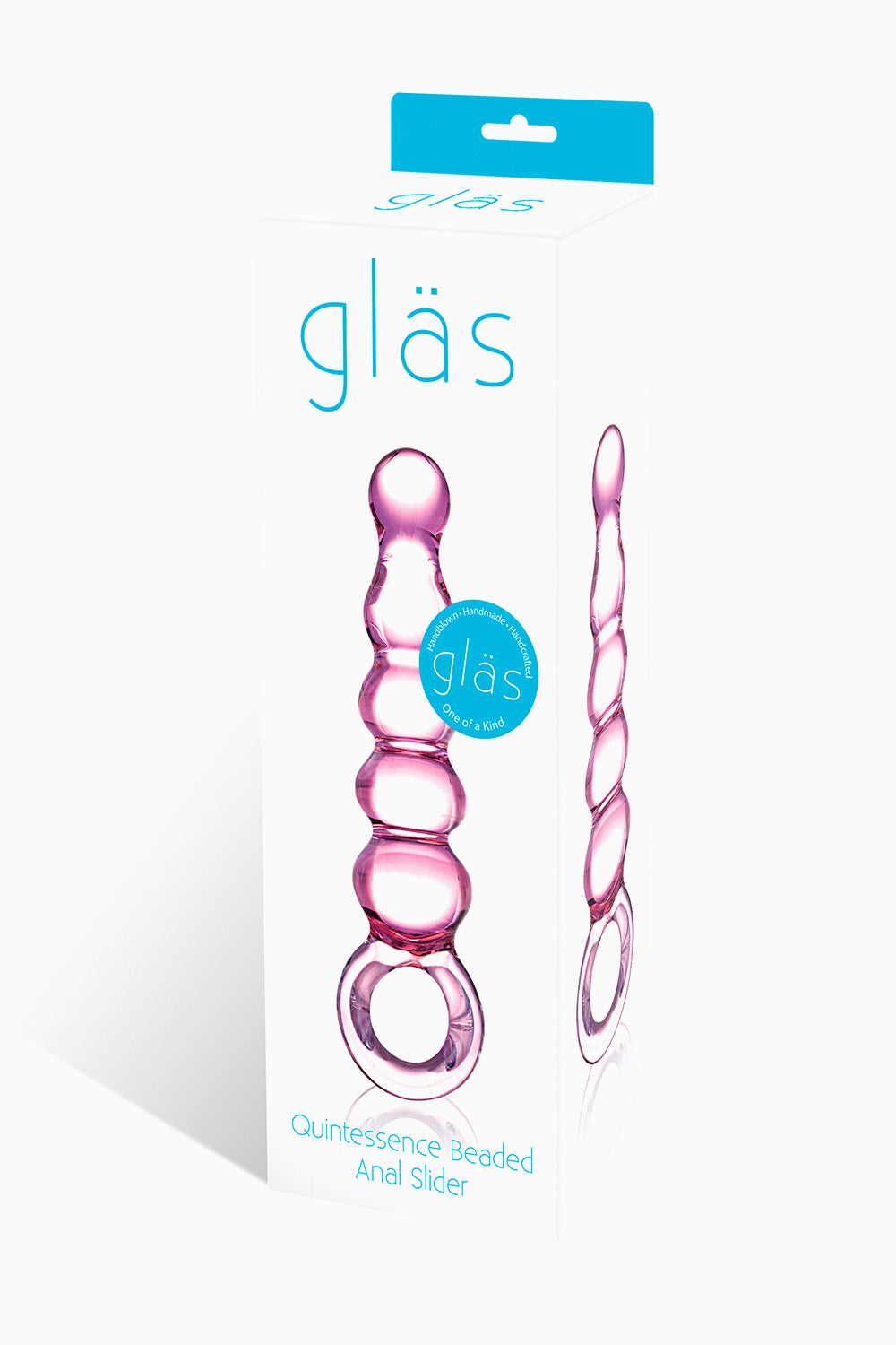 Glas Quintessence Beaded Glass Anal Slider 7 Inch