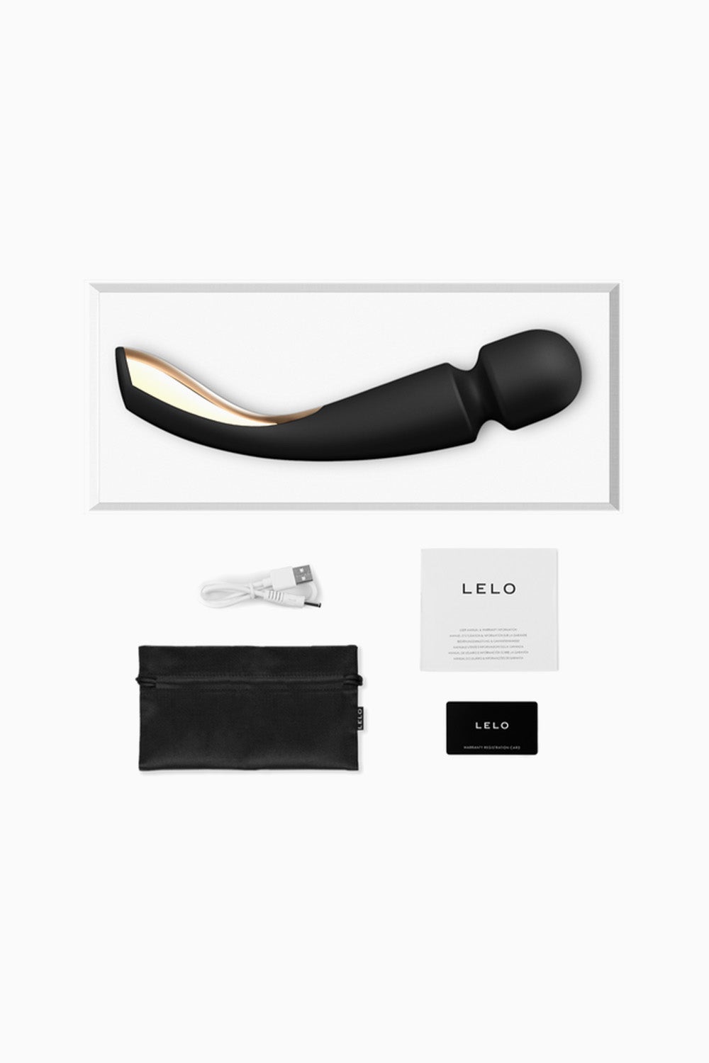 Lelo Smart Wand 2 Vibrator Massager - Black, 11.5 Inches