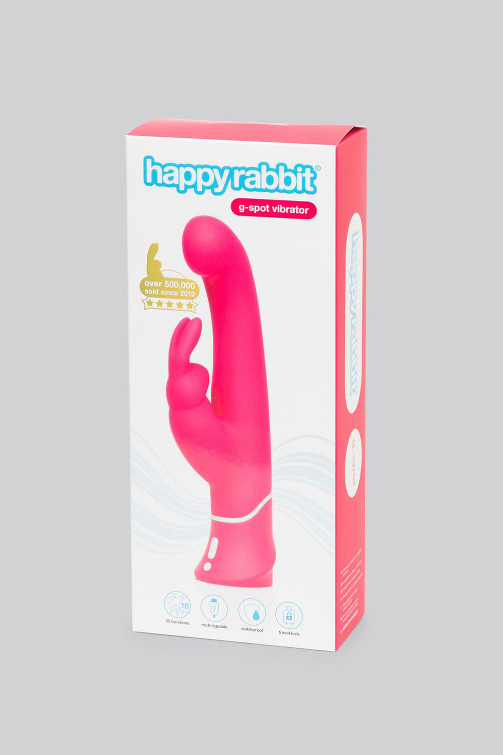 Happy Rabbit G-Spot Vibrator Pink, 10 Inches