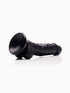 Pillow Talk Suction Cup Dildo, 7 Inches, Black
