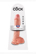King Cock Ultra Realistic Suction Cup Dildo with Balls, 10inch