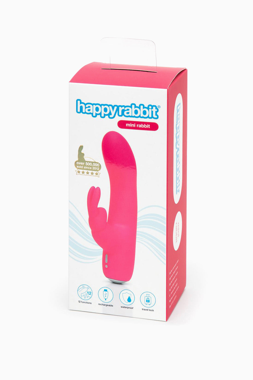 Happy Rabbit Mini Rechargeable Rabbit Vibrator Pink, 6 Inches