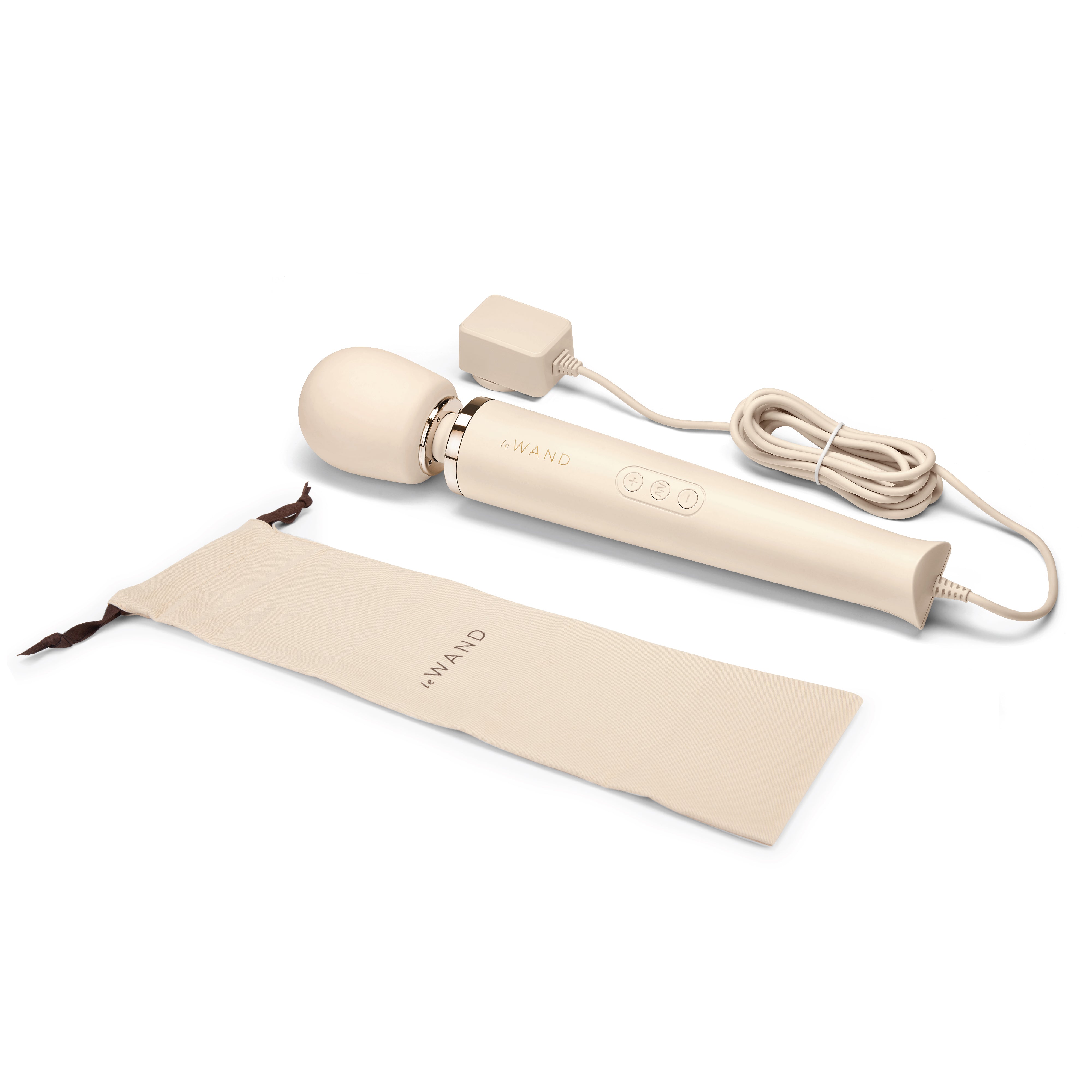 Le Wand Powerful Vibrating Massager - Cream, 13 Inches