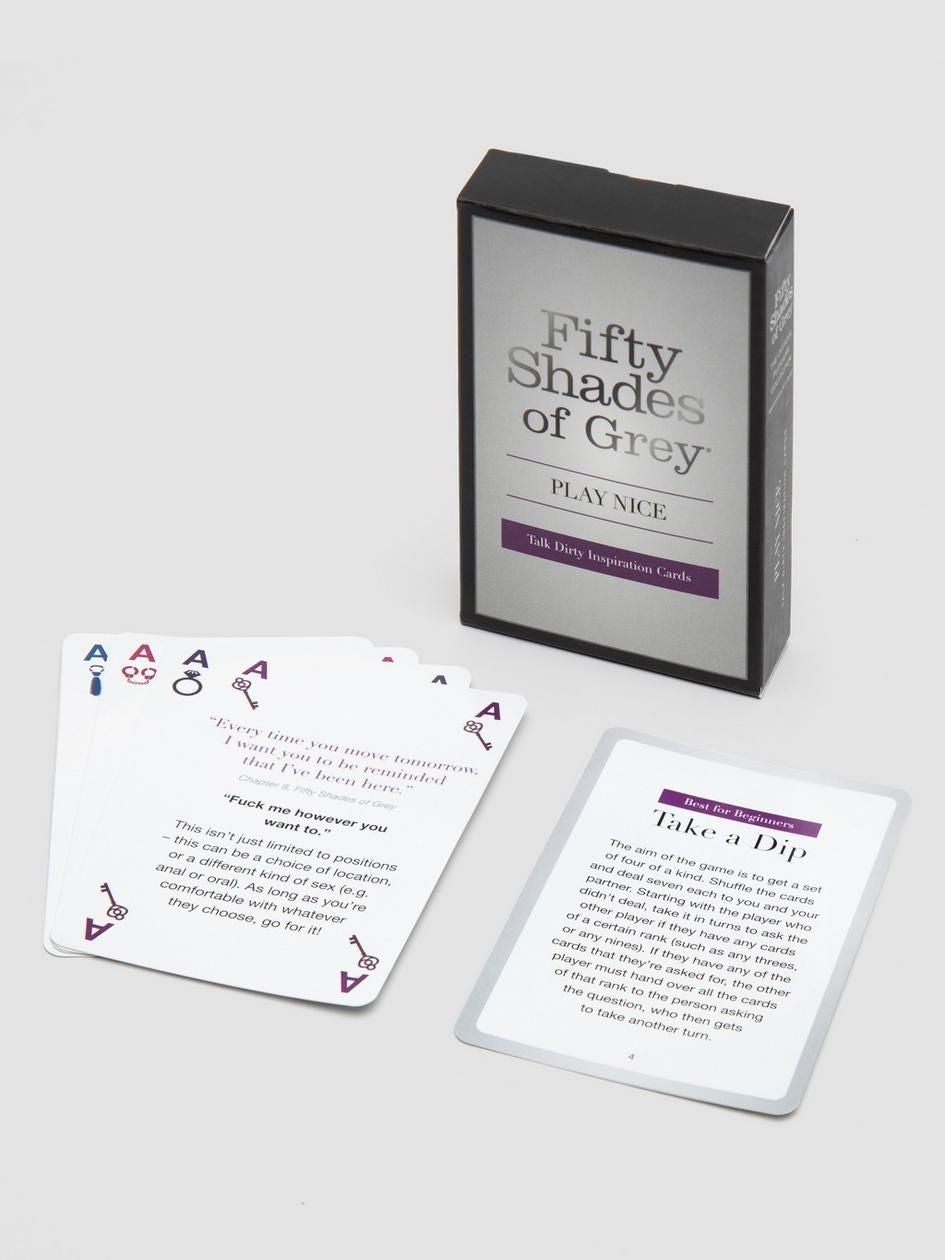 Fifty Shades Of Grey - Play Nice - Talk Dirty Inspiration Cards